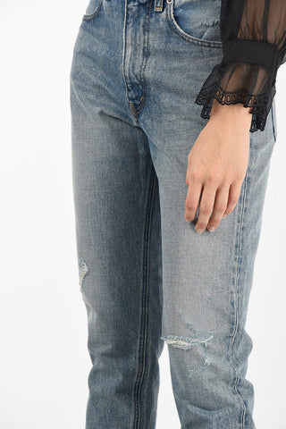 distressed jeans