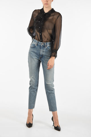 distressed jeans