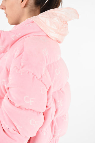velvet down jacket