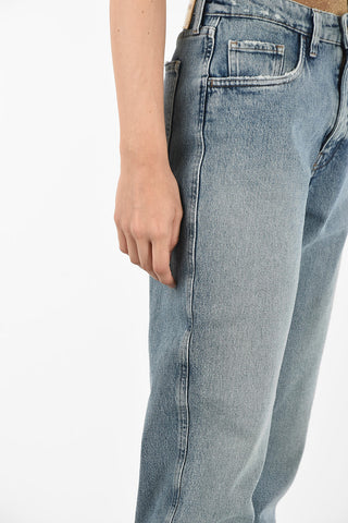 delave effect regular fit jeans