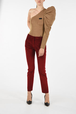 velvet capri GOLD pants