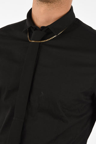 Camicia Con Cravatta e Collana