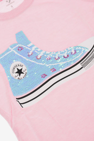 T-Shirt mit Pailletten