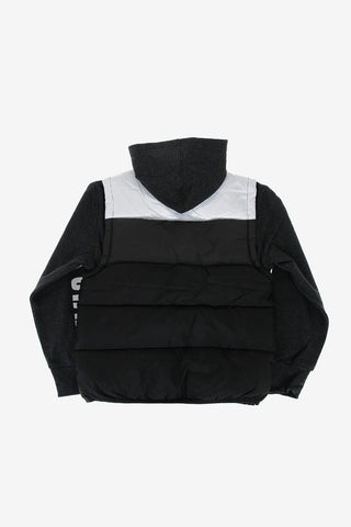 Puffer with Jersey Sleeves