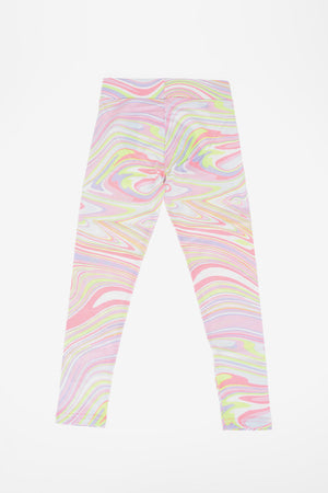 Patterned Stretch Cotton Leggings