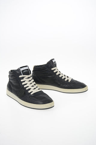 Leather Vintage Effect LAKERS Sneakers