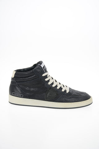Leather Vintage Effect LAKERS Sneakers
