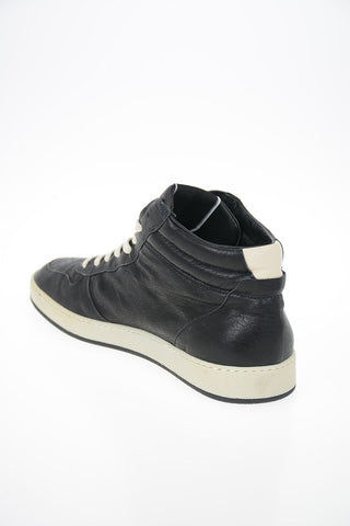Leather Vintage Effect LAKERS Sneakers