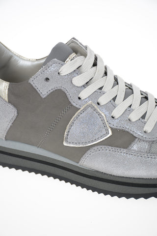 Leather Glittered TROPEZ HIGHER Sneakers