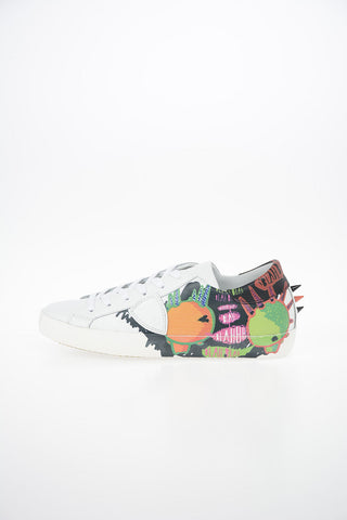 Leather Printed PARIS Sneakers