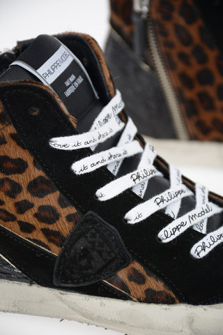 Leopard Printed PARIS Sneakers