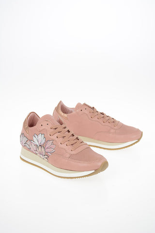 Leather Floral Embroidered ETOILE Sneakers
