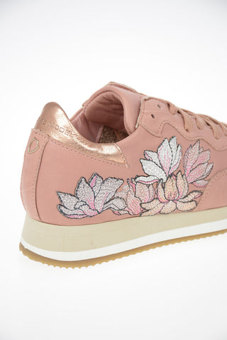 Leather Floral Embroidered ETOILE Sneakers