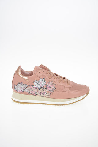 Leather Floral Embroidered ETOILE Sneakers