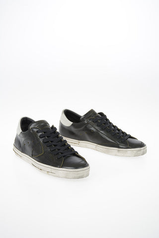 Leather Vintage Effect PARIS Sneakers
