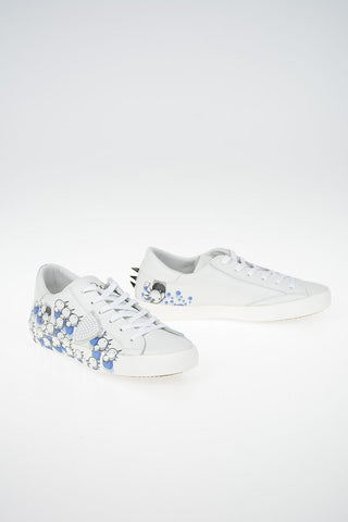 Leather Printed PARIS Sneakers