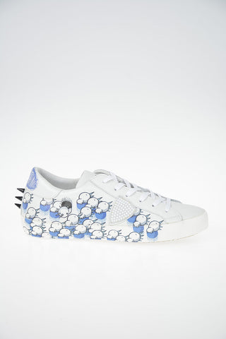 Leather Printed PARIS Sneakers