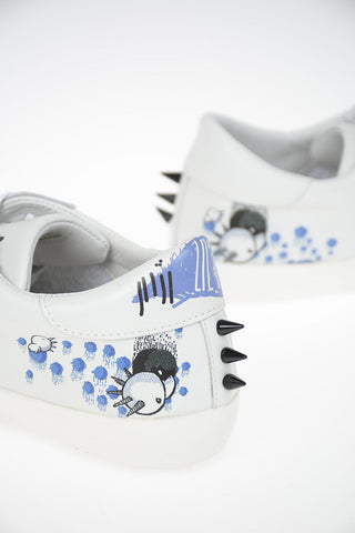 Leather Printed PARIS Sneakers