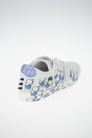 Leather Printed PARIS Sneakers