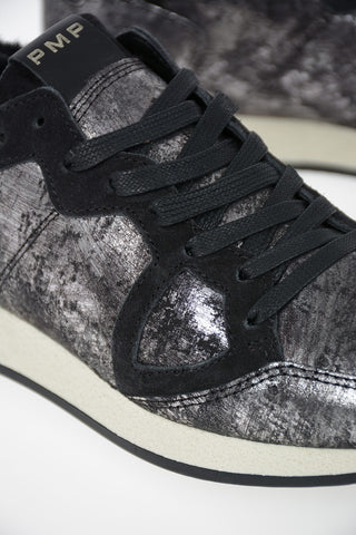 Leather Vintage Effect MONACO Sneakers