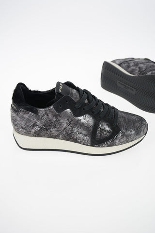 Leather Vintage Effect MONACO Sneakers
