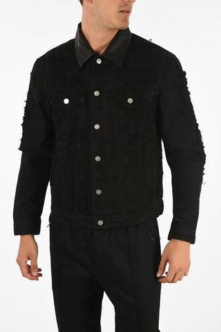 Distresssed D-HILL-L Denim Jacket