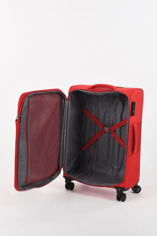 DEEP DIVE Medium Trolley 67cm 4W Expandable Red/Grey