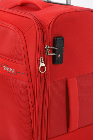 DEEP DIVE Medium Trolley 67cm 4W Expandable Red/Grey