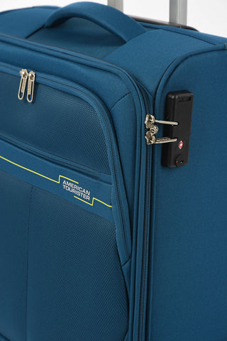 DEEP DIVE Cabin Trolley 55cm 4W Teal/Lime