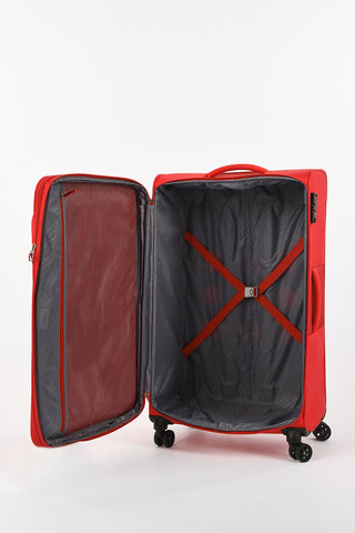 DEEP DIVE Large Trolley 78cm 4W Expandable Red/Grey