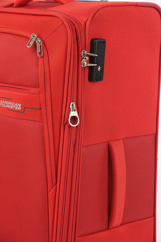 DEEP DIVE Large Trolley 78cm 4W Expandable Red/Grey