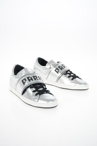Laminate Leather STRIP Sneakers