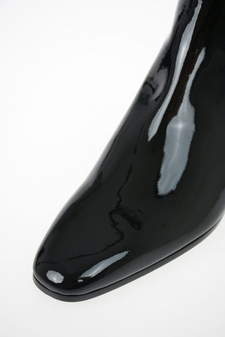 Lacquered Leather CLEMENTI Booties 4 cm