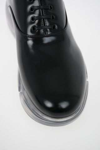 Brushed Leather Derby Shoes