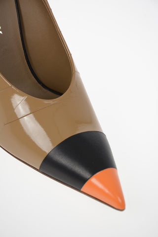 Leather Pumps with Ankle Strap 11 cm