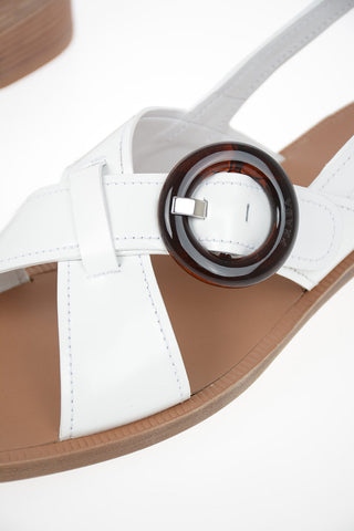 Leather Sandals with Buckle