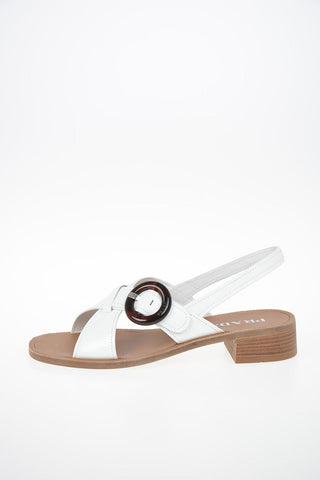 Leather Sandals with Buckle