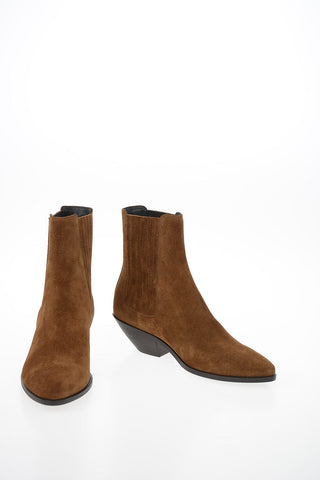 Suede WEST Texan Booties 4 cm