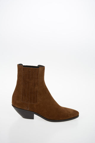 Suede WEST Texan Booties 4 cm
