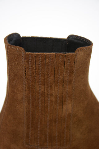 Suede WEST Texan Booties 4 cm