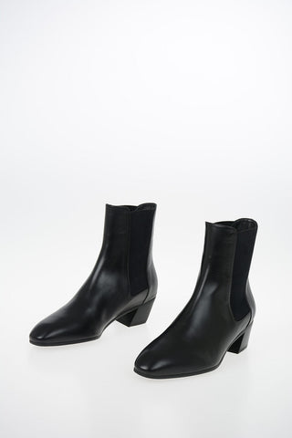 Leather CLEORA Pull On Booties 4 cm