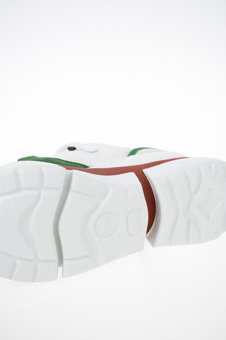 Leather and Fabric Sneakers