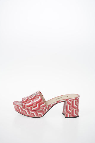 Lacquered Leather TWIST Clogs 6.5 cm