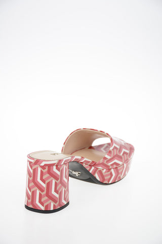 Lacquered Leather TWIST Clogs 6.5 cm