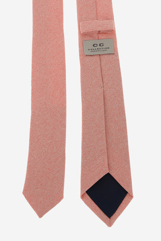 CC COLLECTION Silk and Cotton Skinny Tie