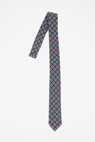 CC COLLECTION Silk and Lined Printed Tie
