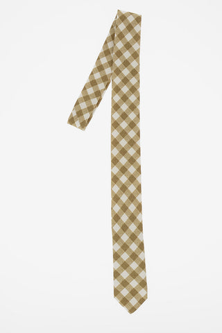 CC COLLECTION Tartan Silk Skinny Tie