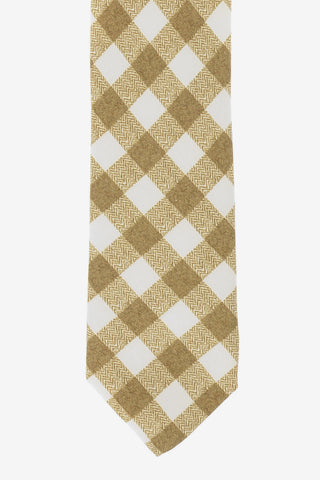 CC COLLECTION Tartan Silk Skinny Tie