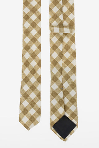 CC COLLECTION Tartan Silk Skinny Tie