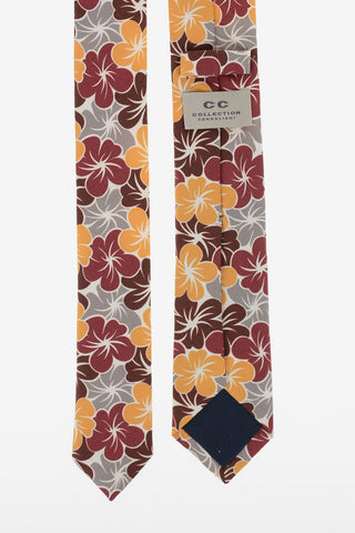 CC COLLECTION Silk Floral Printed Tie